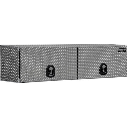 Buyers Products 72-in x 16-in x 13-in Diamond Tread Aluminum Topsider Truck Box with Flip-Up Doors - 1701351
