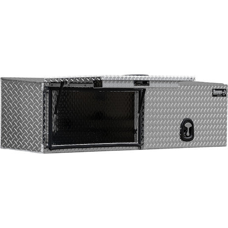 Buyers Products 72-in x 16-in x 13-in Diamond Tread Aluminum Topsider Truck Box with Flip-Up Doors - 1701351