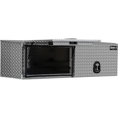 Buyers Products 72-in x 16-in x 13-in Diamond Tread Aluminum Topsider Truck Box with Flip-Up Doors - 1701351