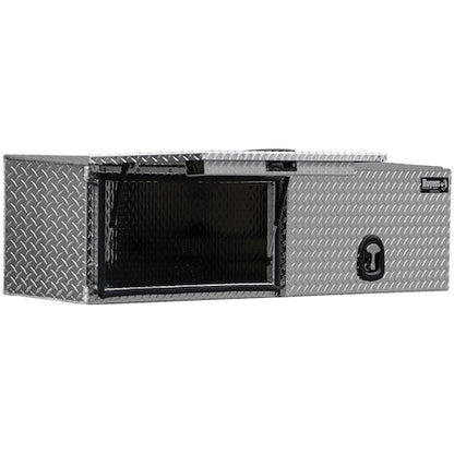 Buyers Products 16x13x88-in Diamond Tread Aluminum Topsider Truck Box with Flip-Up Doors - 1701356