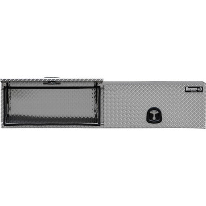 Buyers Products 16x13x88-in Diamond Tread Aluminum Topsider Truck Box with Flip-Up Doors - 1701356