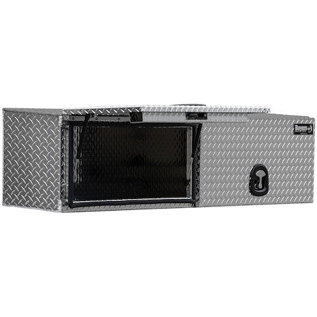 Buyers Products 88-in x 18-in x 16-in Diamond Tread Aluminum Topsider Truck Box with Flip-Up Doors - 1701364