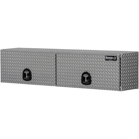 Buyers Products 18x16x90-in Diamond Tread Aluminum Topsider Truck Box with Flip-Up Doors - 1701365