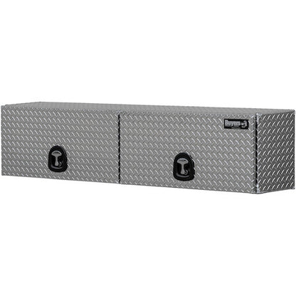 Buyers Products 18x16x90-in Diamond Tread Aluminum Topsider Truck Box with Flip-Up Doors - 1701365