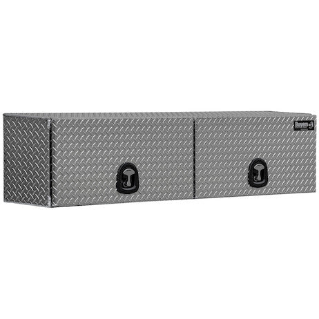 Buyers Products 18x16x90-in Diamond Tread Aluminum Topsider Truck Box with Flip-Up Doors - 1701365