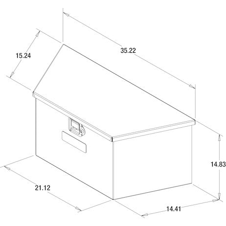 Buyers Products 35-in Wide Diamond Tread Aluminum Trailer Tongue Truck Box - 1701380