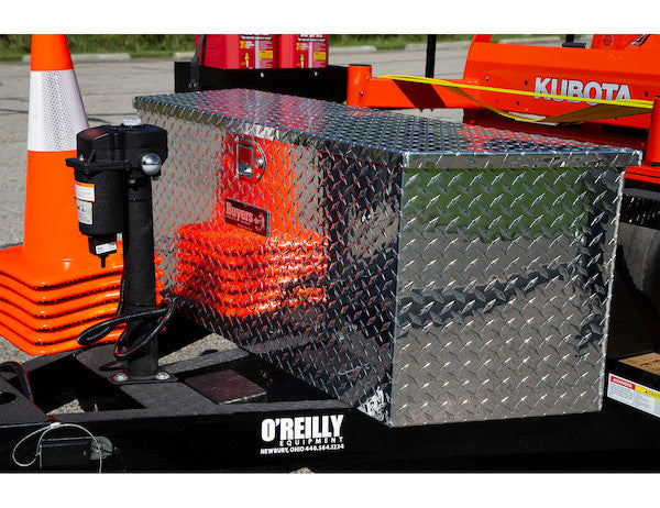 Buyers Products 49-in Wide Diamond Tread Aluminum Trailer Tongue Truck Box - 1701385