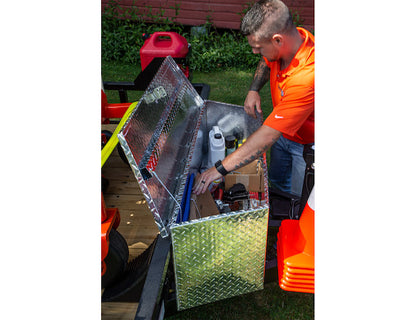Buyers Products 49-in Wide Diamond Tread Aluminum Trailer Tongue Truck Box - 1701385