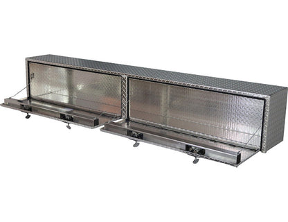 Buyers Products 96-in x 16-in x 13-in Diamond Tread Aluminum Topsider Truck Box - 1701561