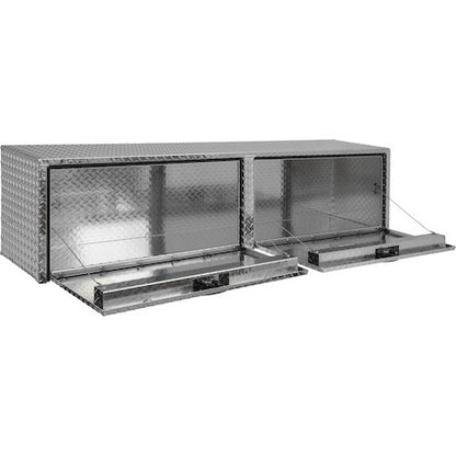 Buyers Products 90-in x 18-in x 16-in Diamond Tread Aluminum Topsider Truck Box - 1701565