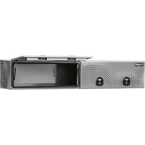 Buyers Products 18x16x96 in Diamond Tread Aluminum Topsider Truck Box with Flip-Up Doors - 1701770