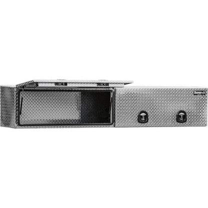 Buyers Products 18x16x96 in Diamond Tread Aluminum Topsider Truck Box with Flip-Up Doors - 1701770