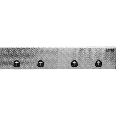 Buyers Products 18x16x96 in Diamond Tread Aluminum Topsider Truck Box with Flip-Up Doors - 1701770