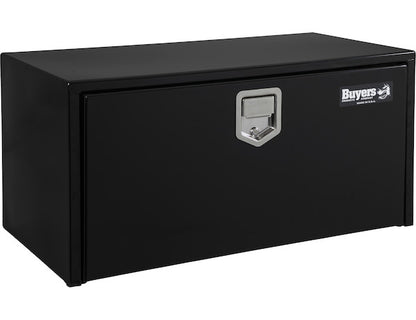 Buyers Products 24-in x 18-in x 18-in Black Steel Underbody Truck Box with Paddle Latch - 1702100