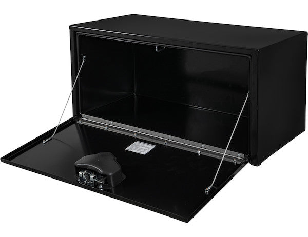 Buyers Products 24-in x 18-in x 18-in Black Steel Underbody Truck Box with Paddle Latch - 1702100