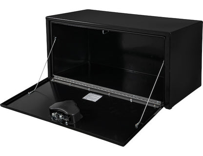 Buyers Products 30-in x 18-in x 18-in Black Steel Underbody Truck Box with Paddle Latch - 1702103