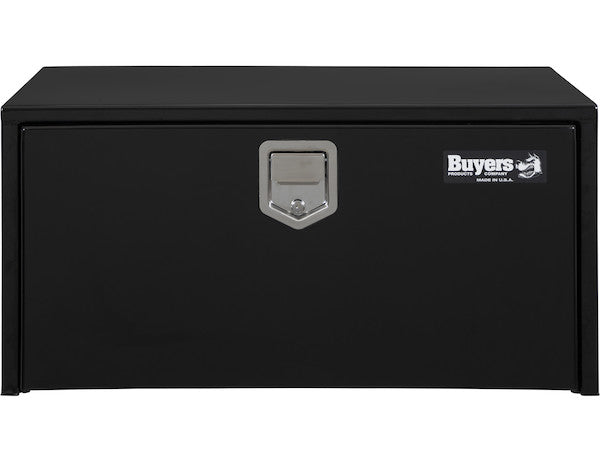 Buyers Products 30-in x 18-in x 18-in Black Steel Underbody Truck Box with Paddle Latch - 1702103
