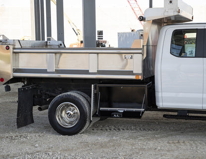 Buyers Products 36-in x 18-in x 18-in Black Steel Underbody Truck Box with Paddle Latch - 1702105