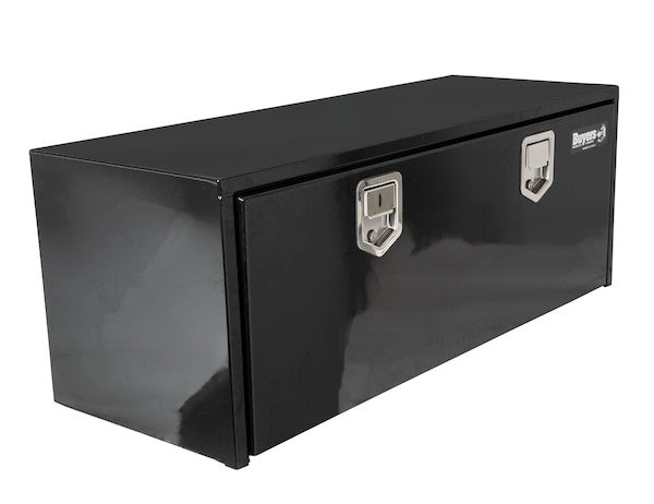 Buyers Products 60-in x 18-in x 18-in Black Steel Underbody Truck Box with Paddle Latch - 1702115