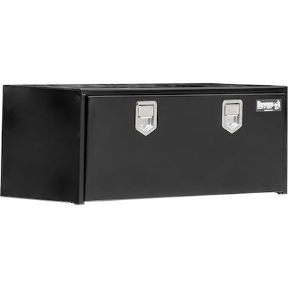 Buyers Products 48-in x 18-in x 18-in Black Steel Underbody Truck Box with Paddle Latch - 1702110