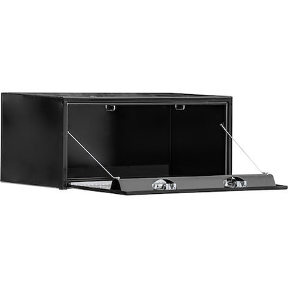 Buyers Products 48-in x 18-in x 18-in Black Steel Underbody Truck Box with Paddle Latch - 1702110