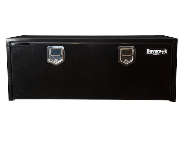 Buyers Products 48-in x 18-in x 18-in Black Steel Underbody Truck Box with Paddle Latch - 1702110