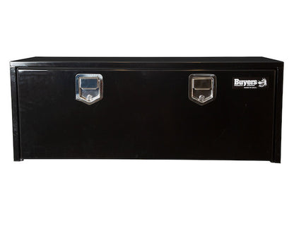 Buyers Products 48-in x 18-in x 18-in Black Steel Underbody Truck Box with Paddle Latch - 1702110