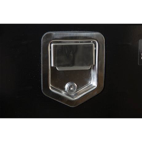 Buyers Products 48-in x 18-in x 18-in Black Steel Underbody Truck Box with Paddle Latch - 1702110