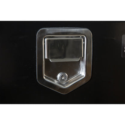 Buyers Products 48-in x 18-in x 18-in Black Steel Underbody Truck Box with Paddle Latch - 1702110