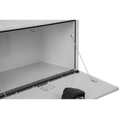Buyers Products 24-in x 18-in x 18-in White Steel Underbody Truck Box with Paddle Latch - 1702200