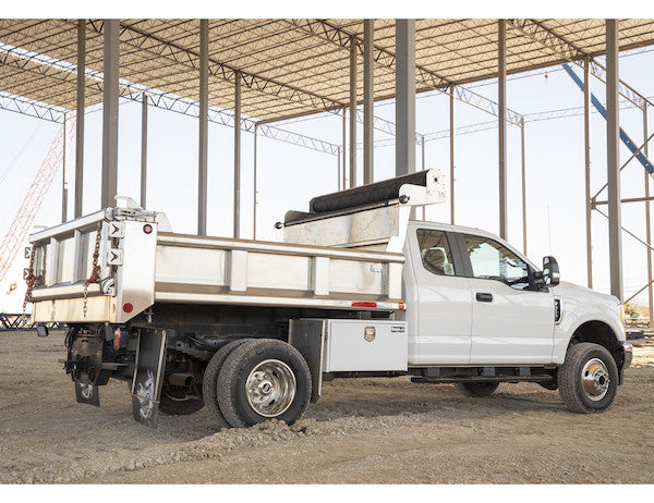 Buyers Products 24-in x 18-in x 18-in White Steel Underbody Truck Box with Paddle Latch - 1702200