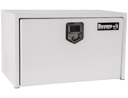 Buyers Products 30-in x 18-in x 18-in White Steel Underbody Truck Box with Paddle Latch - 1702203