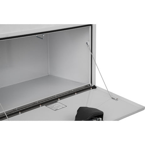 Buyers Products 18x18x36-in White Steel Underbody Truck Box with Paddle Latch - 1702205
