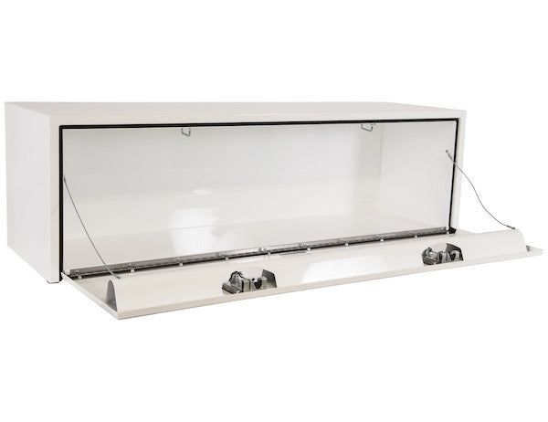Buyers Products 18x18x60-in White Steel Underbody Truck Box with 2 Paddle Latches - 1702215