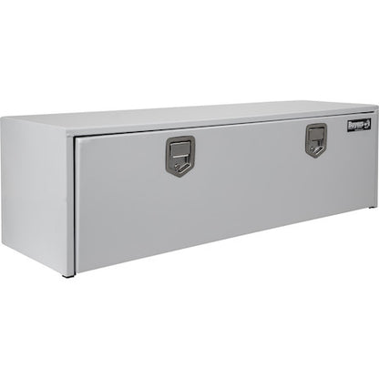 Buyers Products 18x18x60-in White Steel Underbody Truck Box with 2 Paddle Latches - 1702215