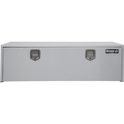 Buyers Products 18x18x60-in White Steel Underbody Truck Box with 2 Paddle Latches - 1702215