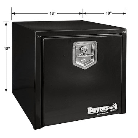 Buyers Products 18x18x18-in Black Steel Underbody Truck Box - 1702295