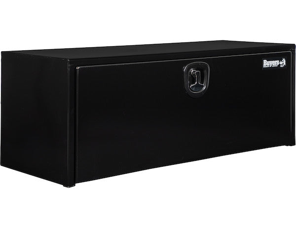 Buyers Products 18x18x48-in Black Steel Underbody Truck Box with Built-In Shelf - 3-Point Latch - 1702311