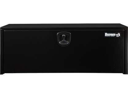 Buyers Products 18x18x48-in Black Steel Underbody Truck Box with Built-In Shelf - 3-Point Latch - 1702311