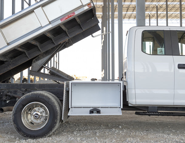 Buyers Products 18x18x36-in White Steel Underbody Truck Box - 1702405