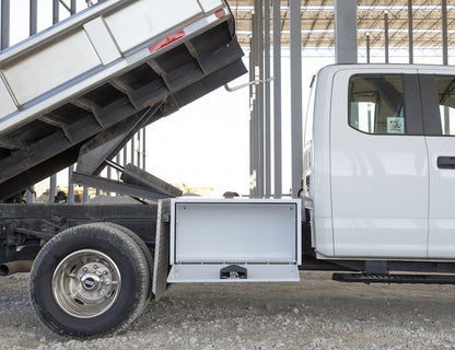 Buyers Products 18x18x36-in White Steel Underbody Truck Box - 1702405