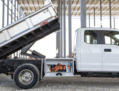 Buyers Products 18x18x36-in White Steel Underbody Truck Box - 1702405