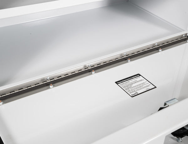 Buyers Products 48-in x 18-in x 18-in White Steel Underbody Truck Box - 1702411