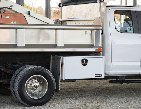 Buyers Products 48-in x 18-in x 18-in White Steel Underbody Truck Box - 1702411