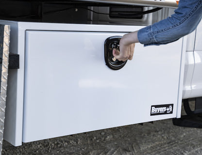 Buyers Products 48-in x 18-in x 18-in White Steel Underbody Truck Box - 1702411
