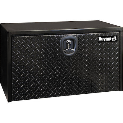 Buyers Products 18x18x30-in Black Steel Underbody Truck Box with Aluminum Door - 1702503