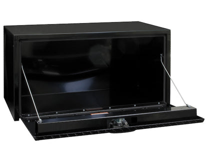 Buyers Products 18x18x30-in Black Steel Underbody Truck Box with Aluminum Door - 1702503