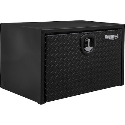 Buyers Products 18x18x30-in Black Steel Underbody Truck Box with Aluminum Door - 1702503