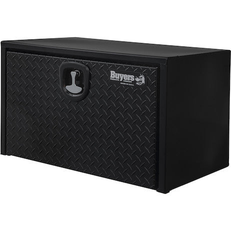 Buyers Products 18x18x30-in Black Steel Underbody Truck Box with Aluminum Door - 1702503