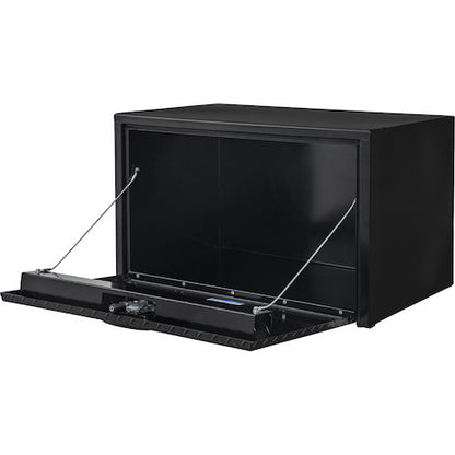 Buyers Products 18x18x30-in Black Steel Underbody Truck Box with Aluminum Door - 1702503